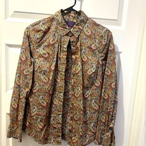 JCrew liberty pattern paisley dress shirt